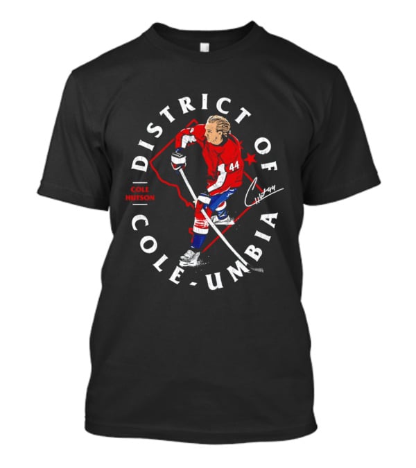 District Of Cole Umbia Cole Hutson Washington Capitals T-Shirt
