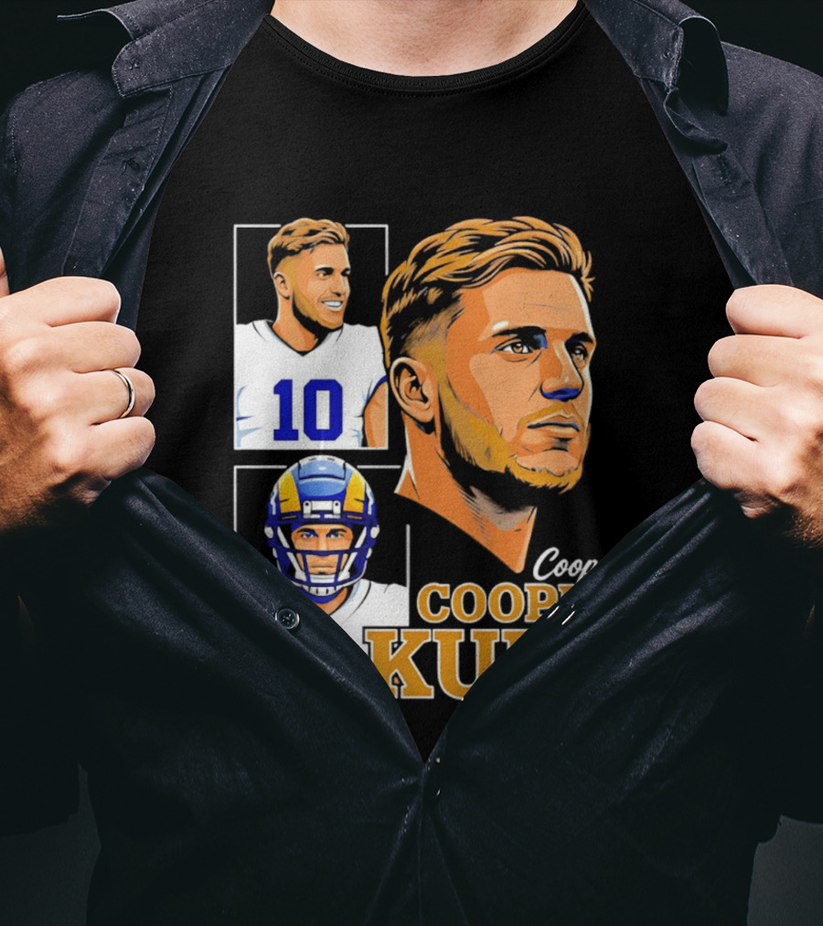 Cooper Kupp Number 10 Los Angeles Rams Football Player Collage 2026 T-Shirt