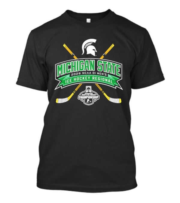 Michigan State Spartans 2026 NCAA DI Men's Ice Hockey Regional Event T-Shirt