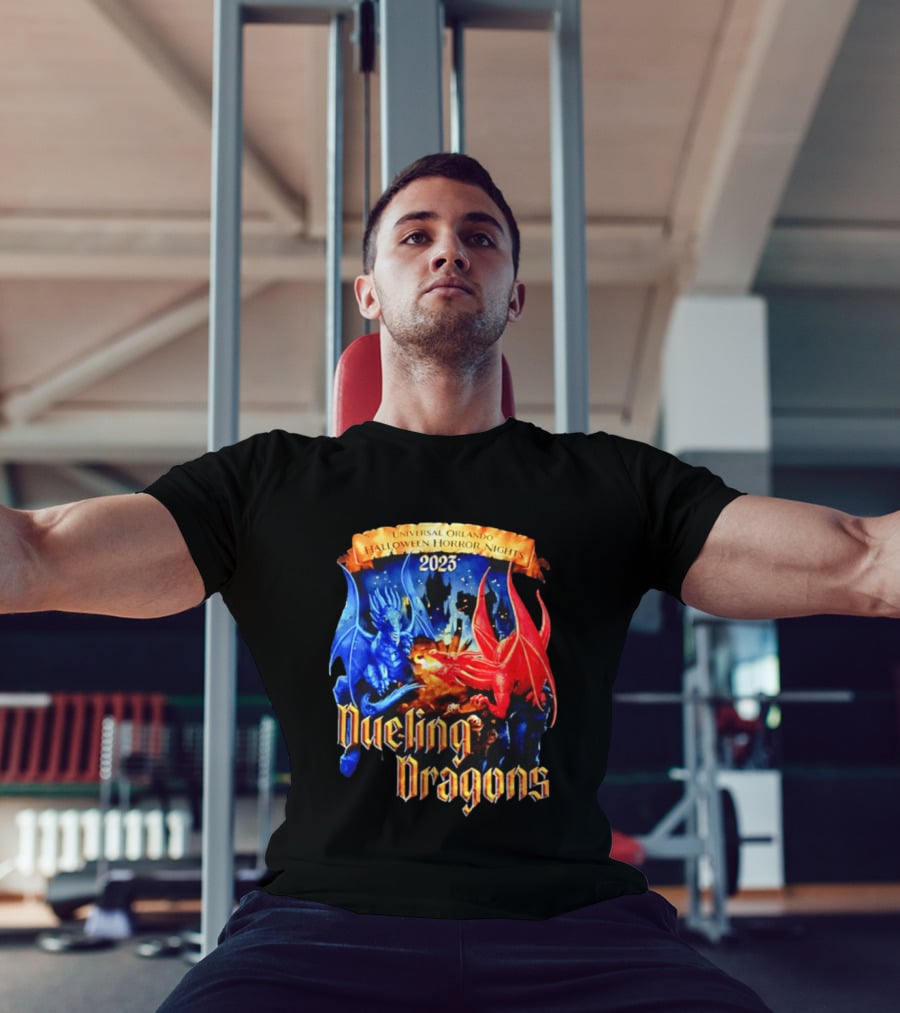 Universal Orlando Halloween Horror Nights 2023 Dueling Dragons T-Shirt