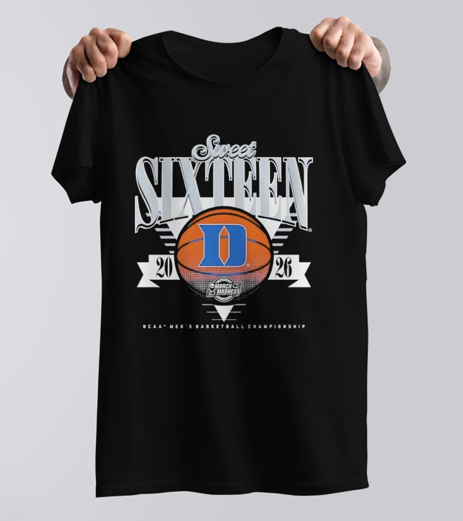 Duke Blue Devils 2026 Sweet Sixteen NCAA Men's Basketball Championship T-Shirt