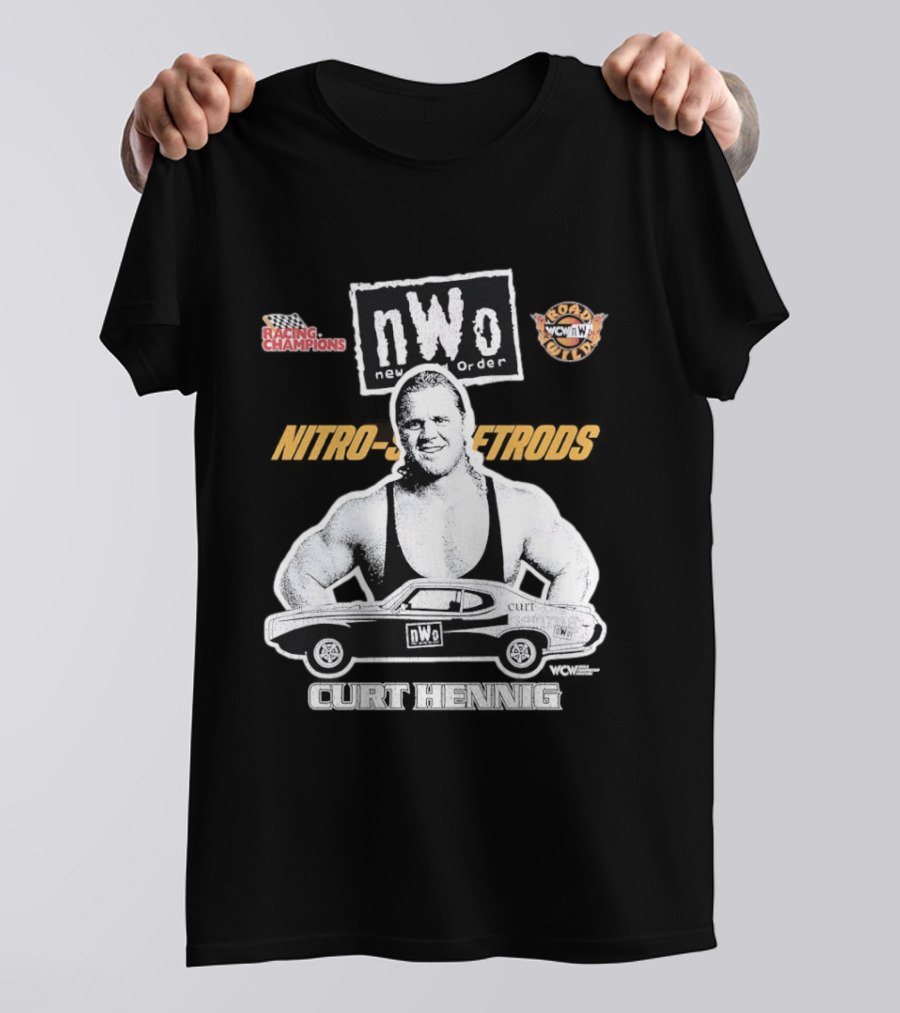 Mr. Perfect Curt Hennig NWo New World Order WCW Nitro Racing Champions Road Wild T-Shirt