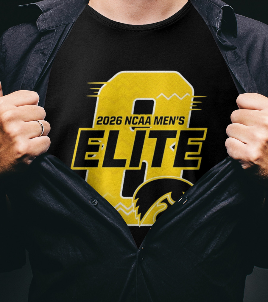 Iowa Hawkeyes 2026 NCAA Men's Elite 8 Basketball T-Shirt