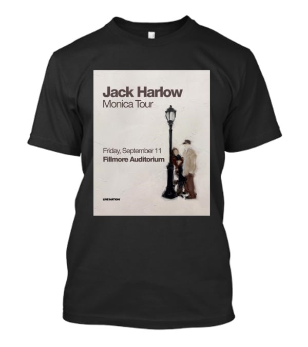 Jack Harlow Monica Tour Fillmore Auditorium Friday September 11 Live Nation T-Shirt