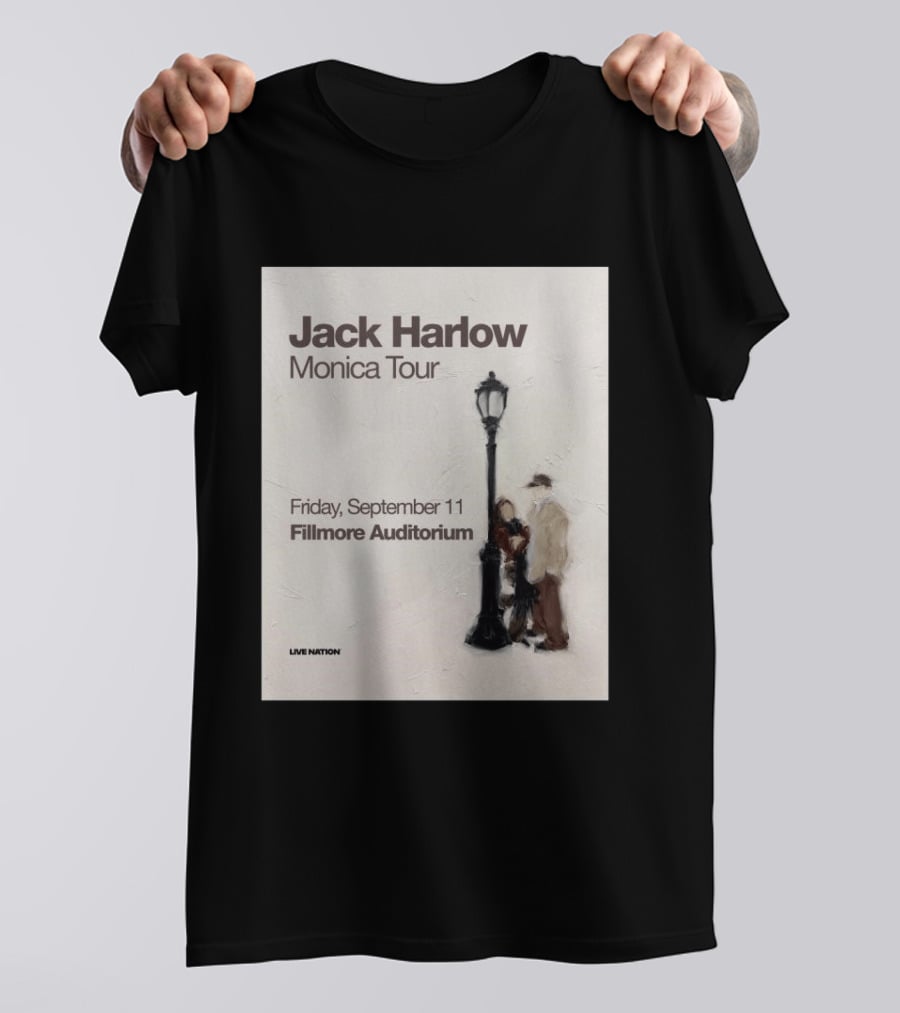 Jack Harlow Monica Tour Fillmore Auditorium Friday September 11 Live Nation T-Shirt