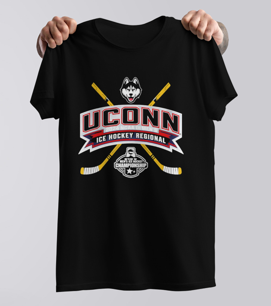 UConn 2024 NCAA DI Men's Ice Hockey Regional Huskies T-Shirt