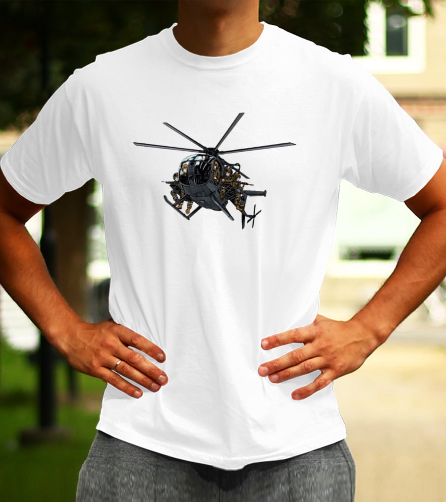 Anime Assault Tactical Helicopter Cartoon Troops T-Shirt