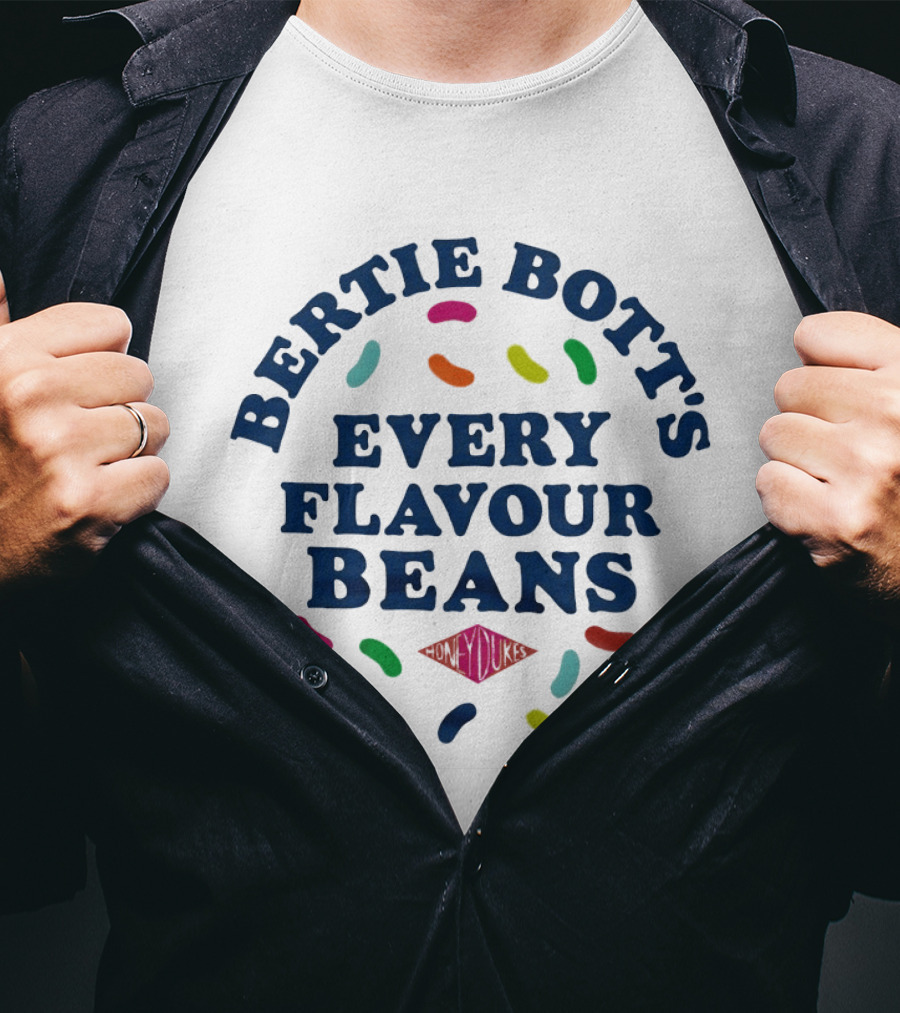Bertie Bott's Every Flavour Beans Colorful Jelly Bean Assortment T-Shirt