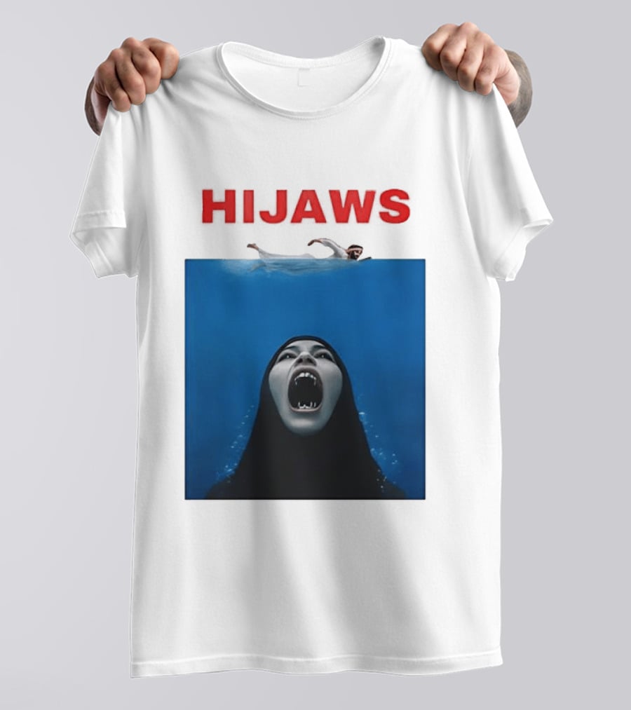 Hijaws Parody Jaws Movie T-Shirt