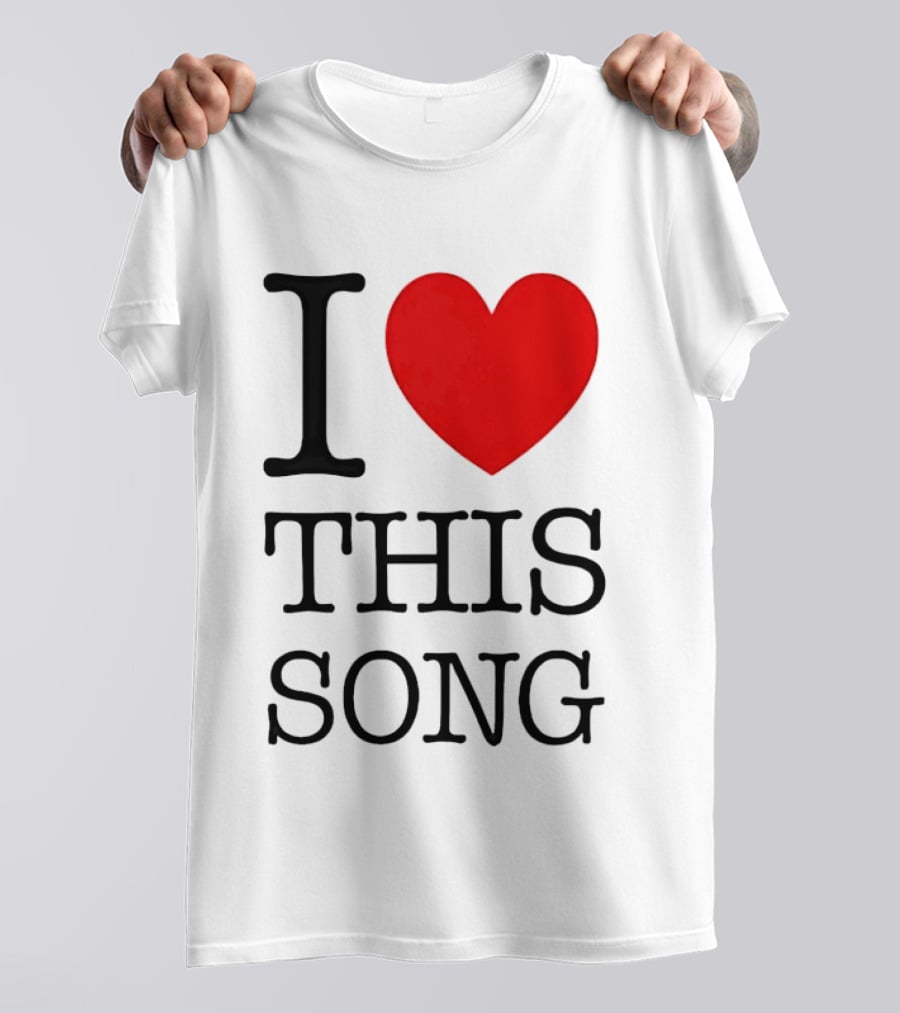 I Heart This Song Music Lover Enthusiast Trendy T-Shirt