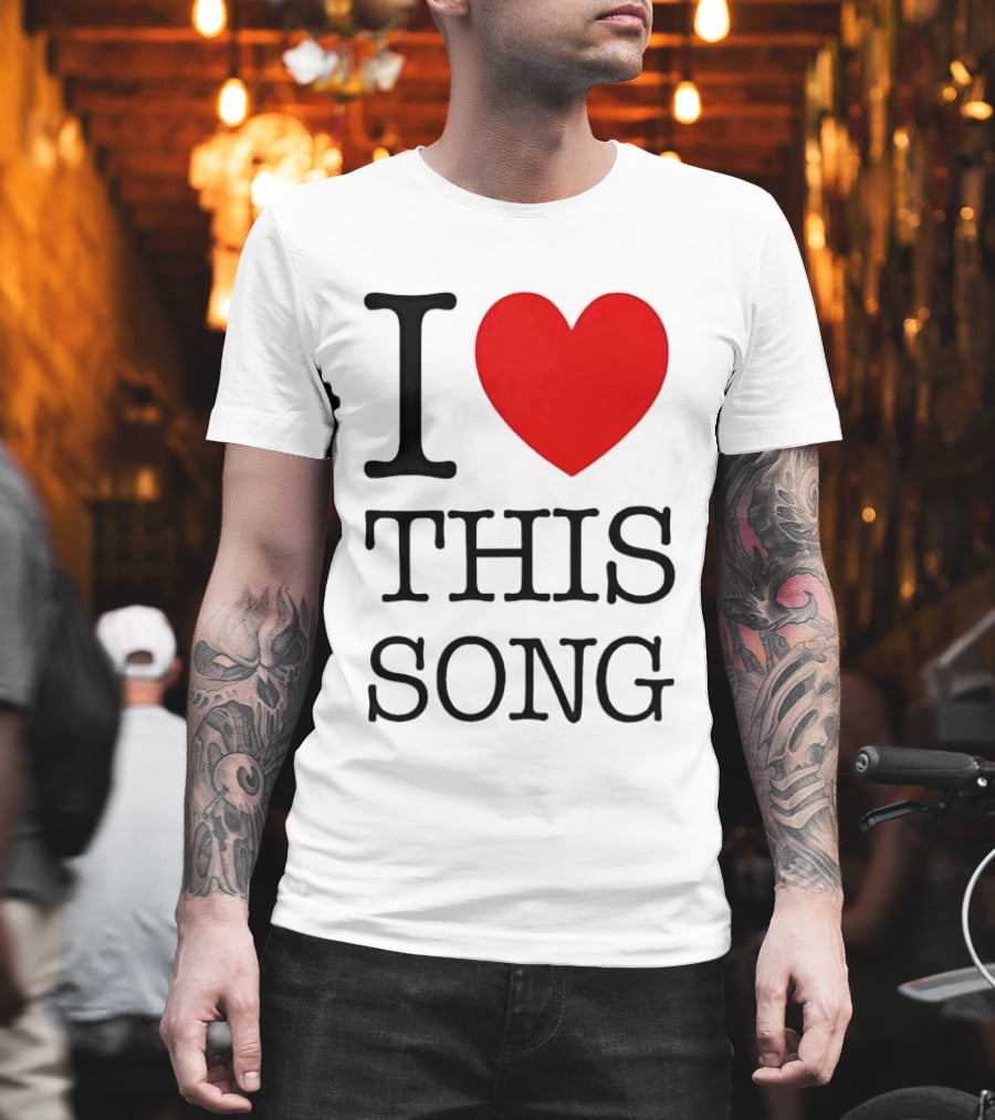 I Heart This Song Music Lover Enthusiast Trendy T-Shirt