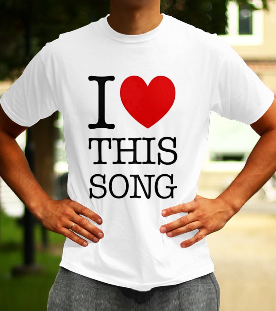 I Heart This Song Music Lover Enthusiast Trendy T-Shirt