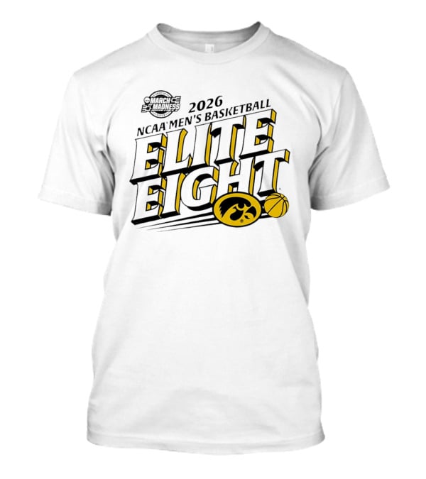 2026 NCAA Men's Basketball March Madness Iowa Hawkeyes Elite Eight T-Shirt