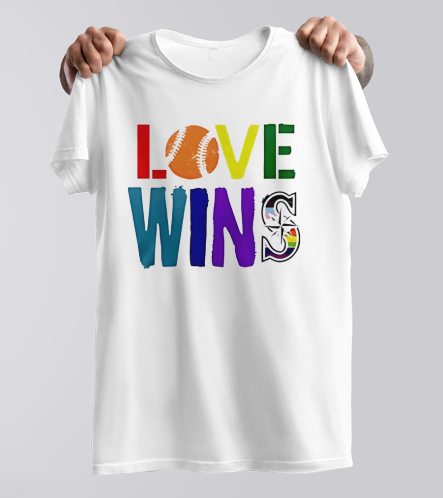 Seattle Mariners Love Wins Spirit Day 2026 T-Shirt
