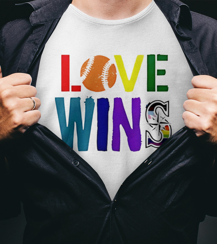 Seattle Mariners Love Wins Spirit Day 2026 T-Shirt