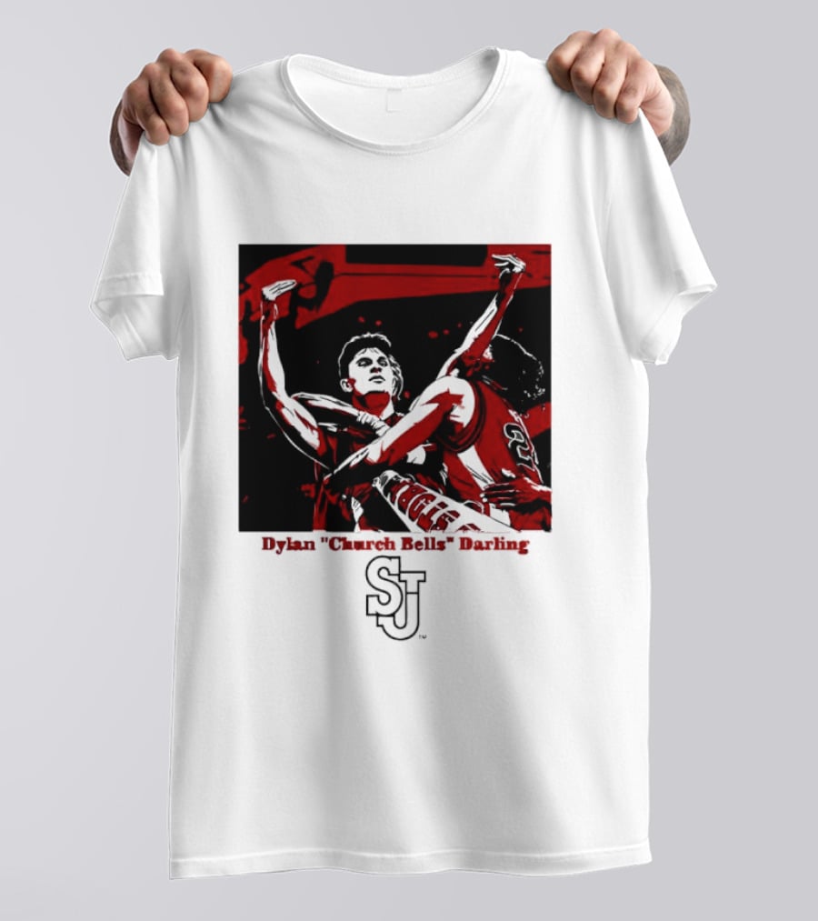 St John's Red Storm NCAA Basketball Dylan "Church Bells" Darling SJU T-Shirt