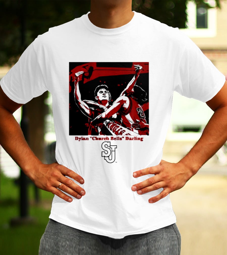 St John's Red Storm NCAA Basketball Dylan "Church Bells" Darling SJU T-Shirt