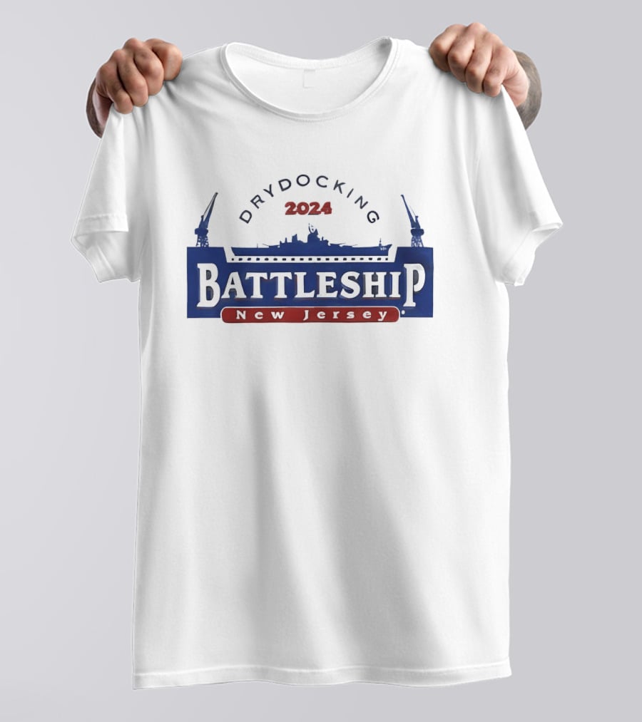 Battleship New Jersey Dry Docking 2024 Navy Heritage Event T-Shirt