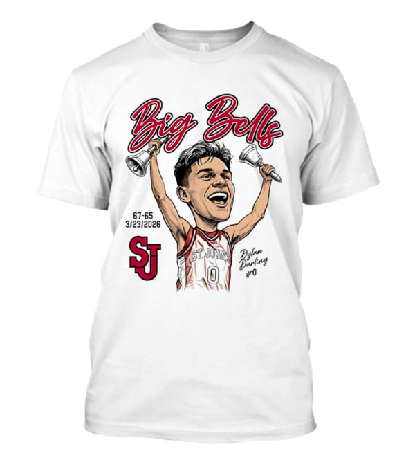 St. John's Red Storm Dylan Darling Big Bells Caricature 67 65 3/23/2006 T-Shirt