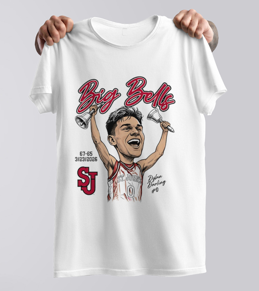 St. John's Red Storm Dylan Darling Big Bells Caricature 67 65 3/23/2006 T-Shirt