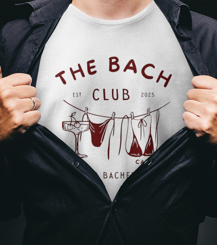 The Bach Club Mindy's Bachelorette Cabo Est 2025 T-Shirt
