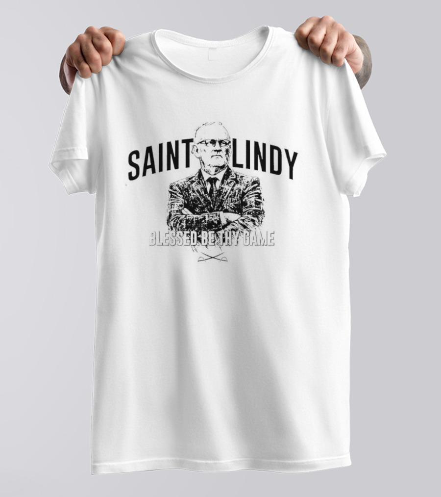 Saint Lindy Blessed Be Thy Game Lindy Ruff NHL Buffalo Sabres T-Shirt