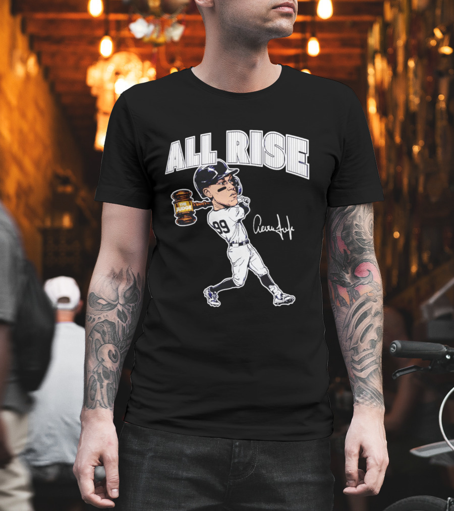 All Rise Aaron Judge New York Yankees Caricature 99 The Judge T-Shirt