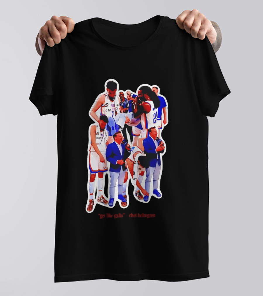 Get Like Gallo Chet Holmgren Thunder 23 Basketball Team Homage T-Shirt