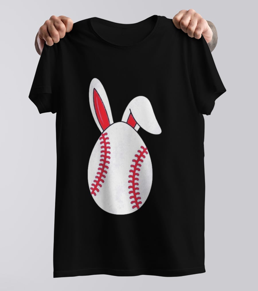Happy Easter Bunny Ears Baseball Egg T-Shirt