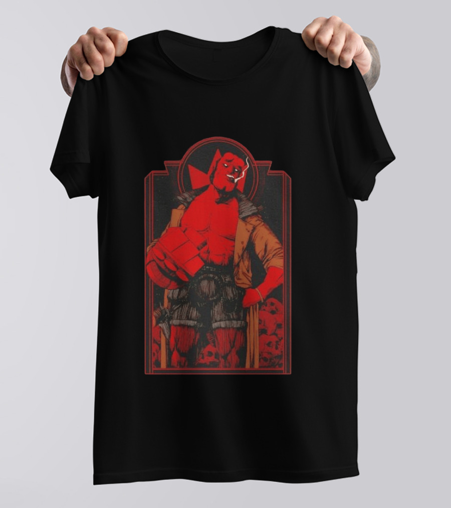 Hellboy The Right Hand Of Doom Red Comic T-Shirt