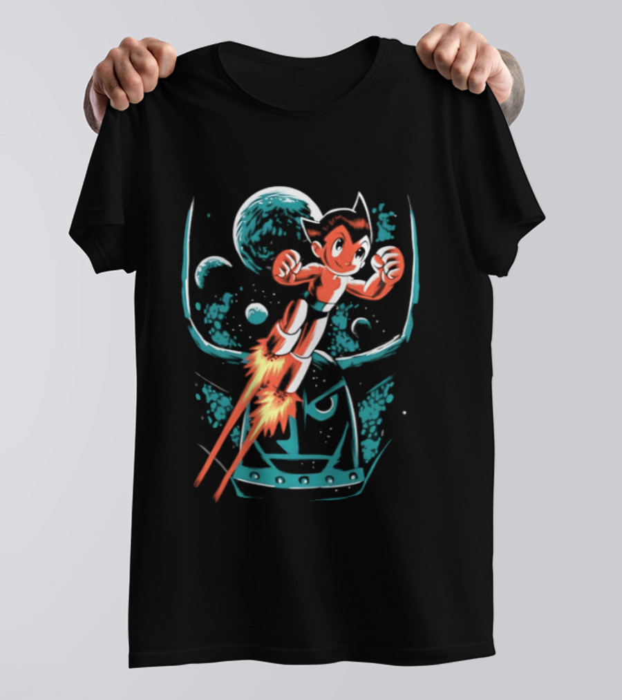 Astro Boy Rocket Launch Space Adventure T-Shirt