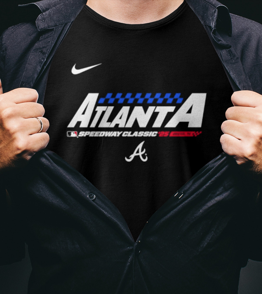 Atlanta Braves Speedway Classic 2025 Nike MLB T-Shirt