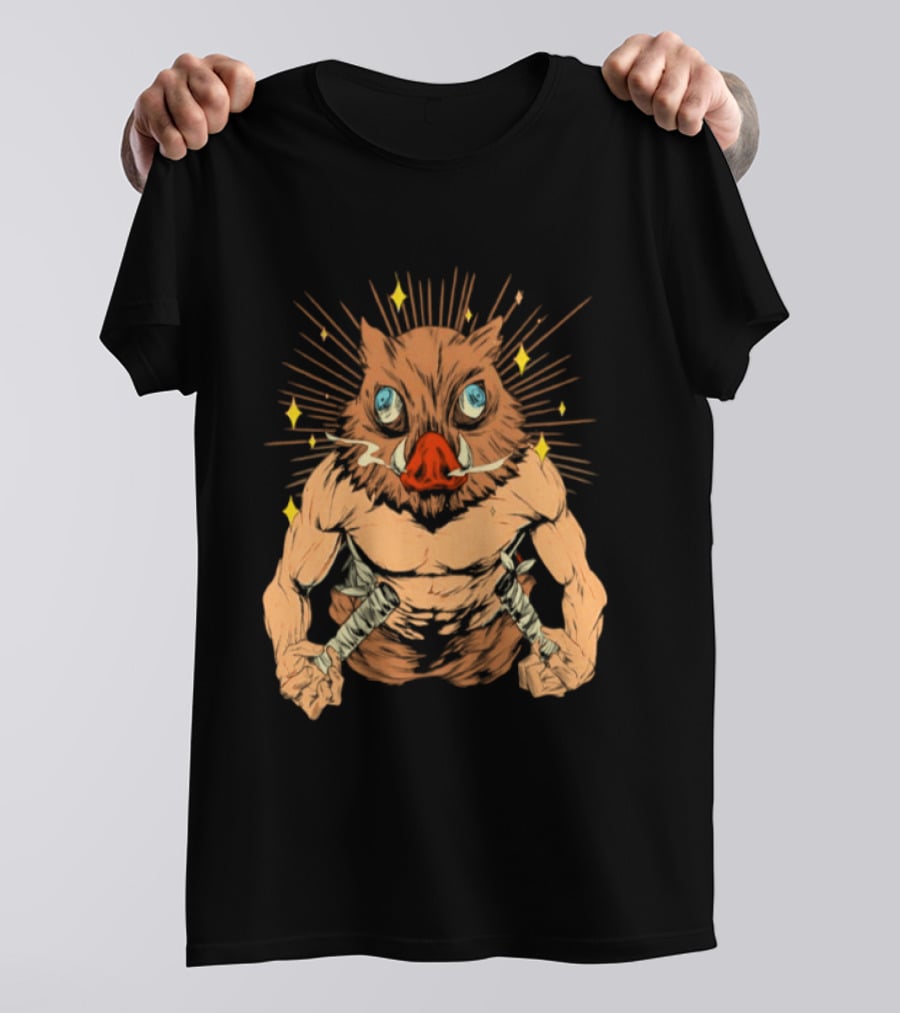 Inosuke Hashibira Beast Mode Demon Slayer Anime T-Shirt