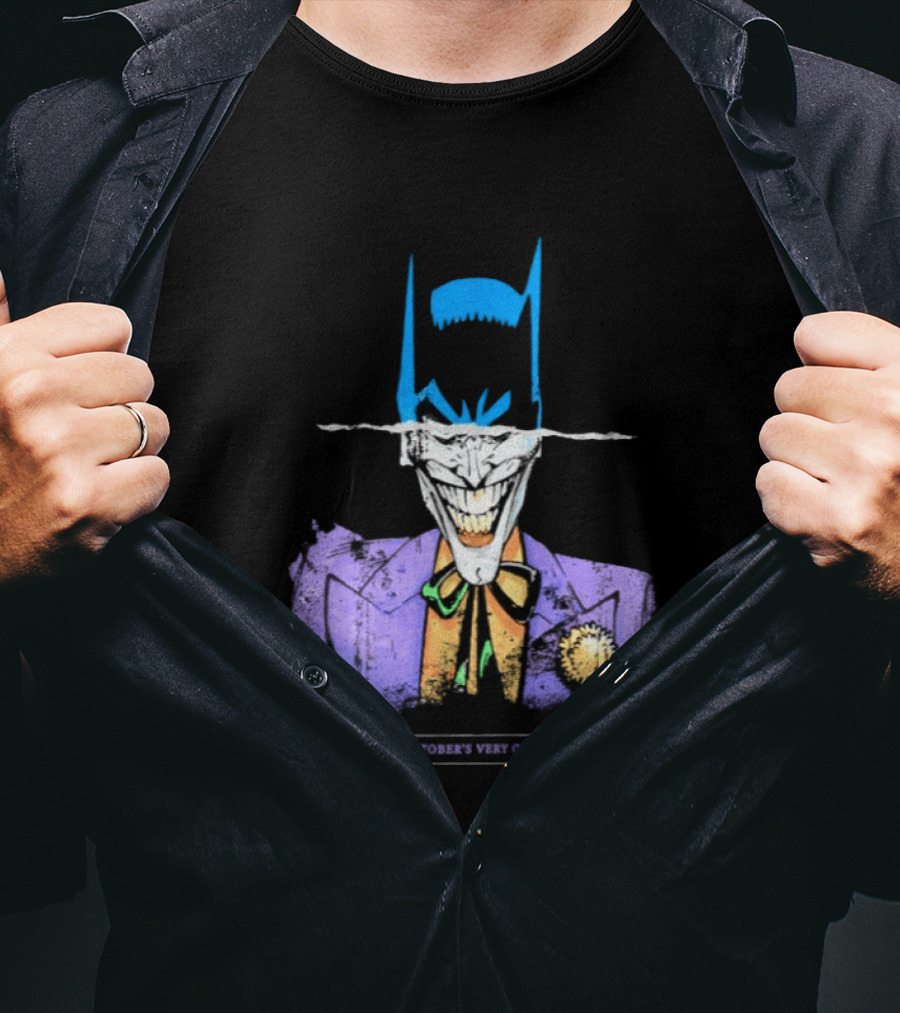 OVO Owl Batman Joker Split Collaboration T-Shirt