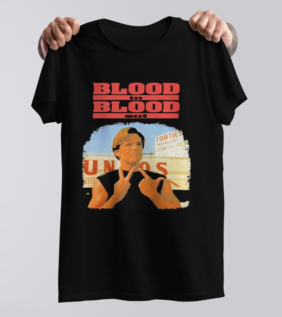 Blood In Blood Out Vatos Locos Image Tribute From Iconic Movie T-Shirt