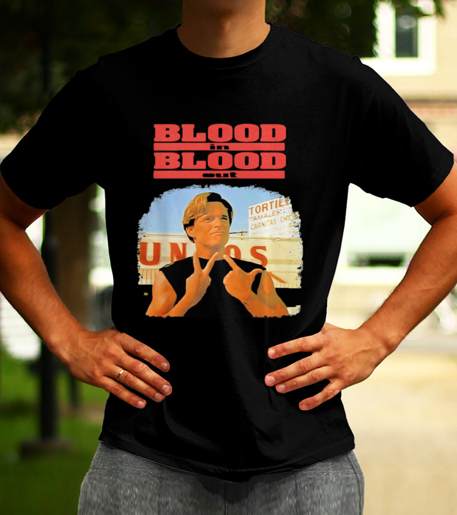 Blood In Blood Out Vatos Locos Image Tribute From Iconic Movie T-Shirt