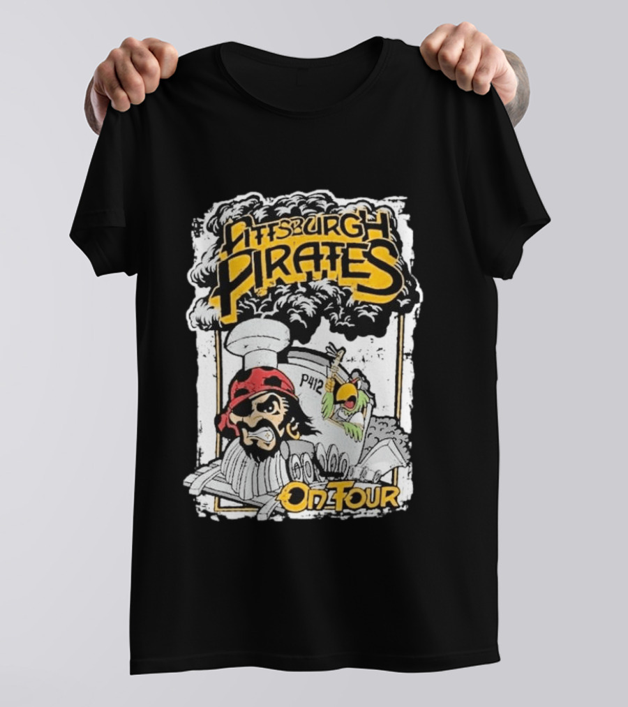 Pittsburgh Pirates P412 On Tour Pirate And Parrot Train T-Shirt