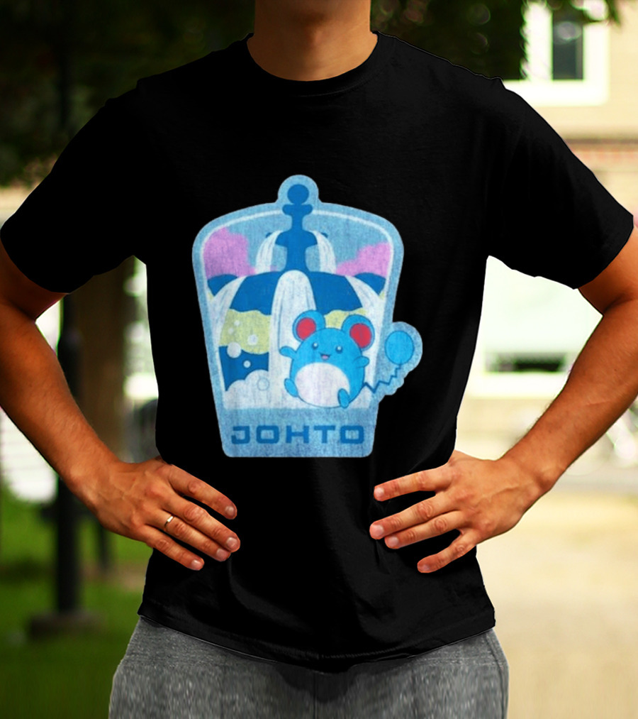 Johto Marill Fountain Explore Pokémon T-Shirt