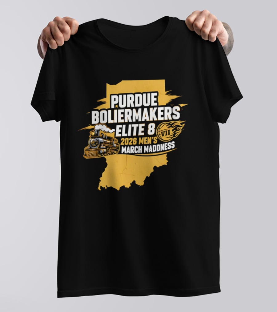 Purdue Boilermakers 2026 Men's March Madness Elite 8 VII T-Shirt