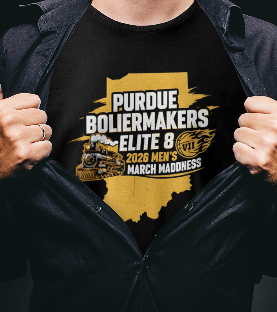 Purdue Boilermakers 2026 Men's March Madness Elite 8 VII T-Shirt