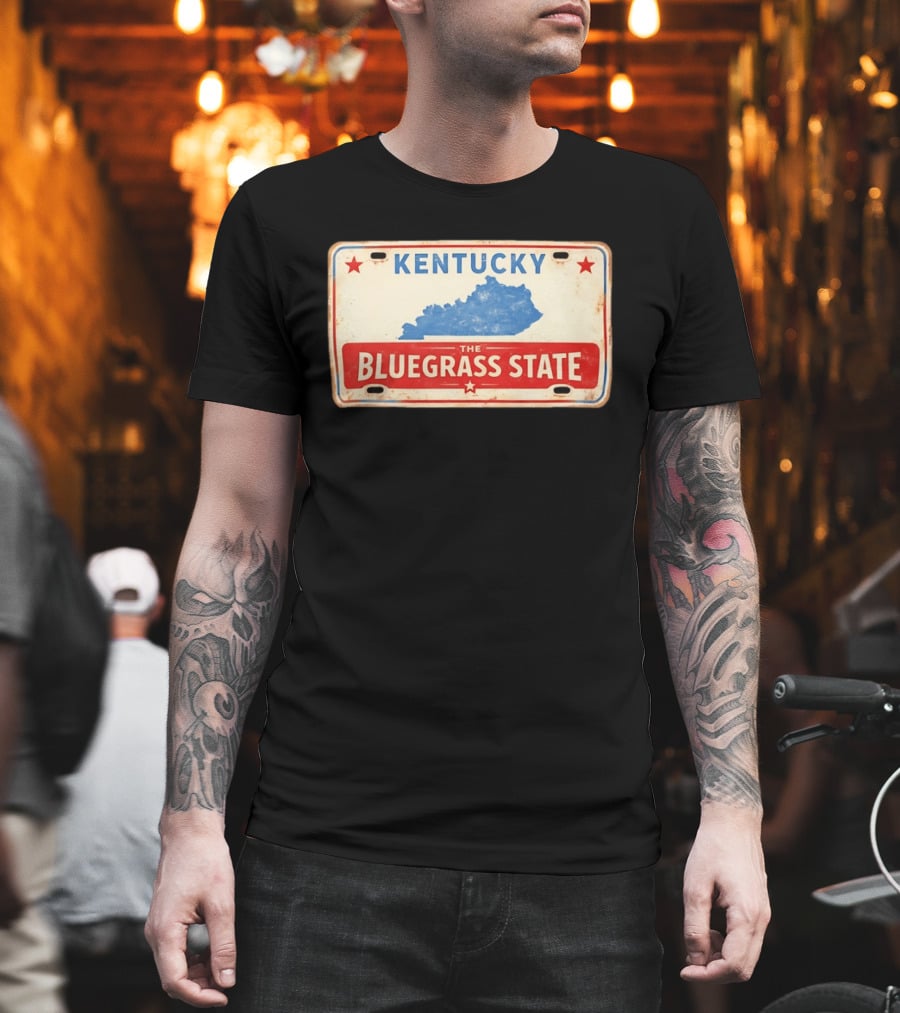 Kentucky License Plate The Bluegrass State T-Shirt