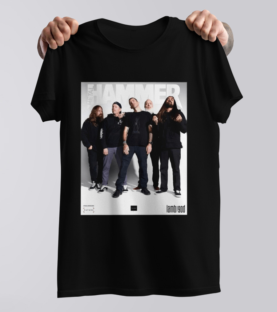 Metal Hammer Cover Featuring Lamb Of God Editorial Band Photo T-Shirt