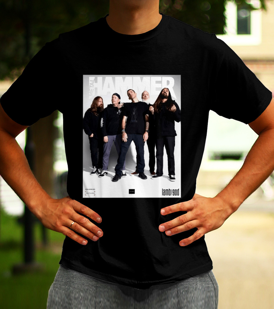 Metal Hammer Cover Featuring Lamb Of God Editorial Band Photo T-Shirt