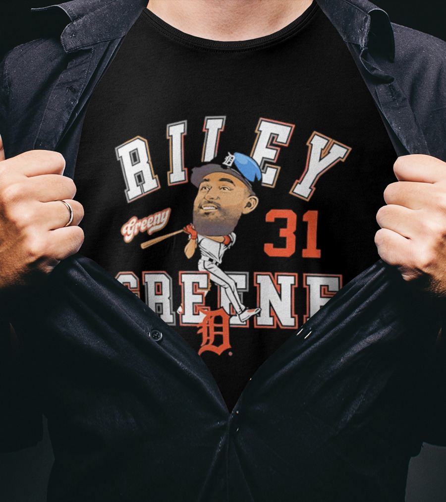 Riley Greene Greeny 31 Detroit Tigers T-Shirt