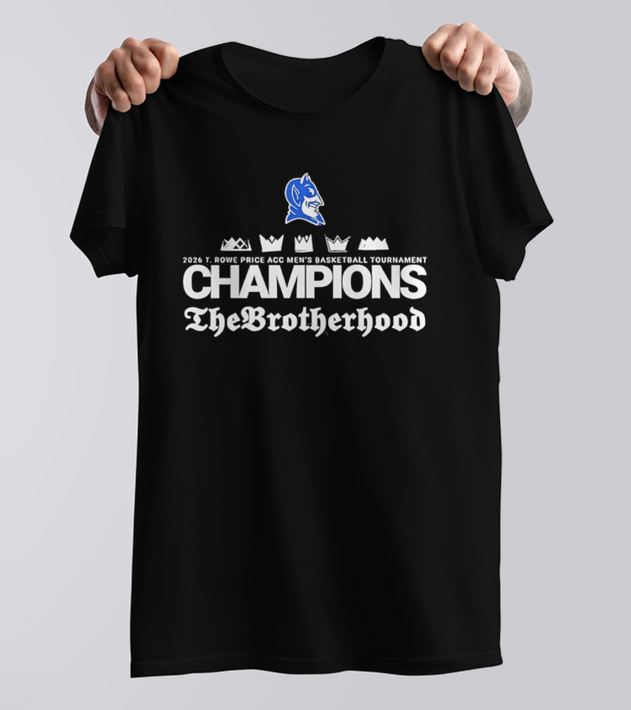2022 Duke Blue Devils Men's Basketball Tournament Champions The Brotherhood T-Shirt