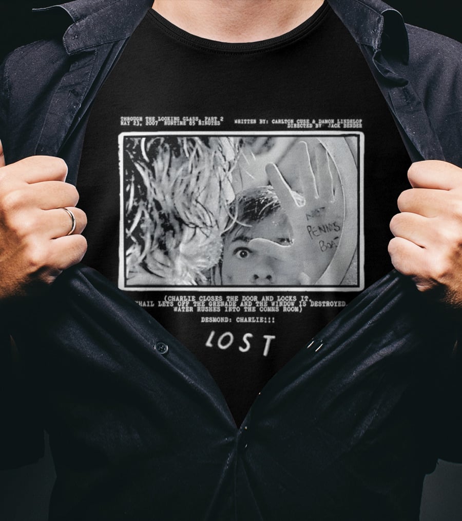 Lost Through The Looking Glass Part 2 Not Pennys Boat Reflection T-Shirt