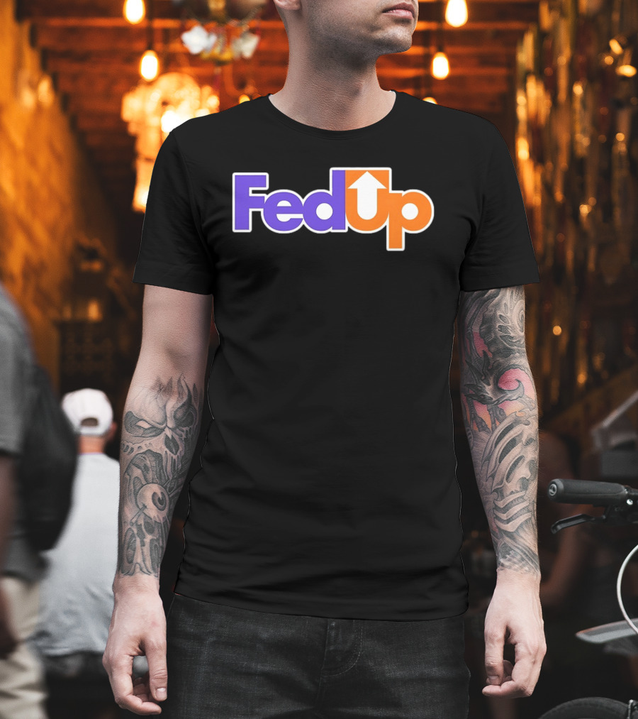 Fed Up Arrow Logo Spoof T-Shirt