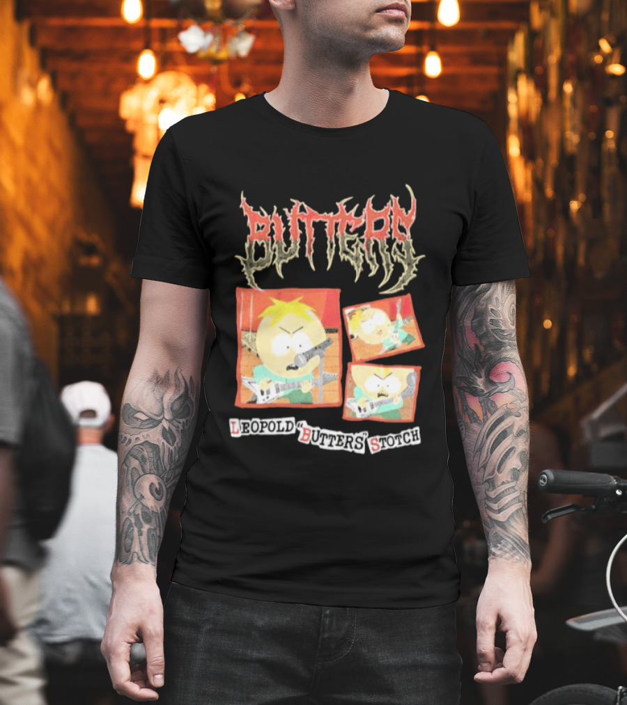 South Park Butters Metal Buttery Leopold Stotch T-Shirt