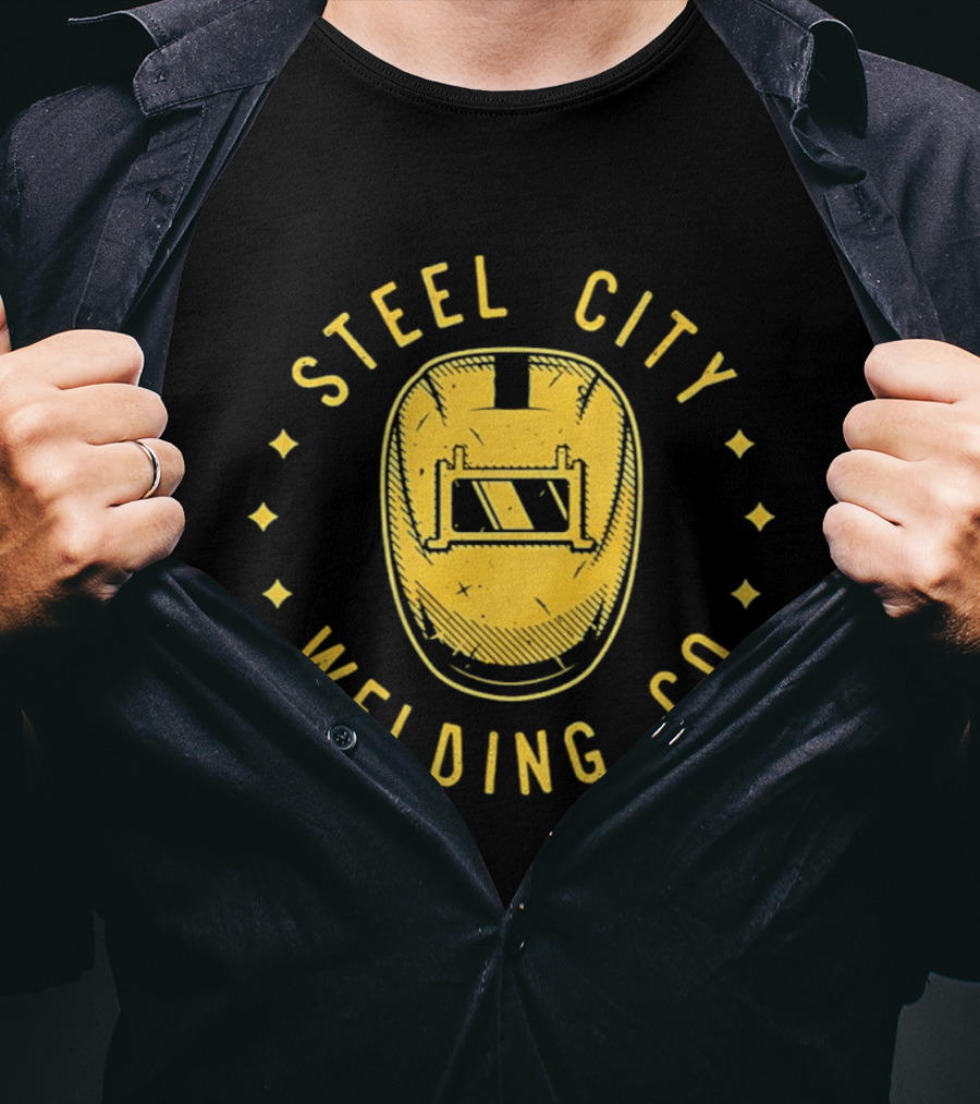 Steel City Welding Co Vintage Helmet T-Shirt