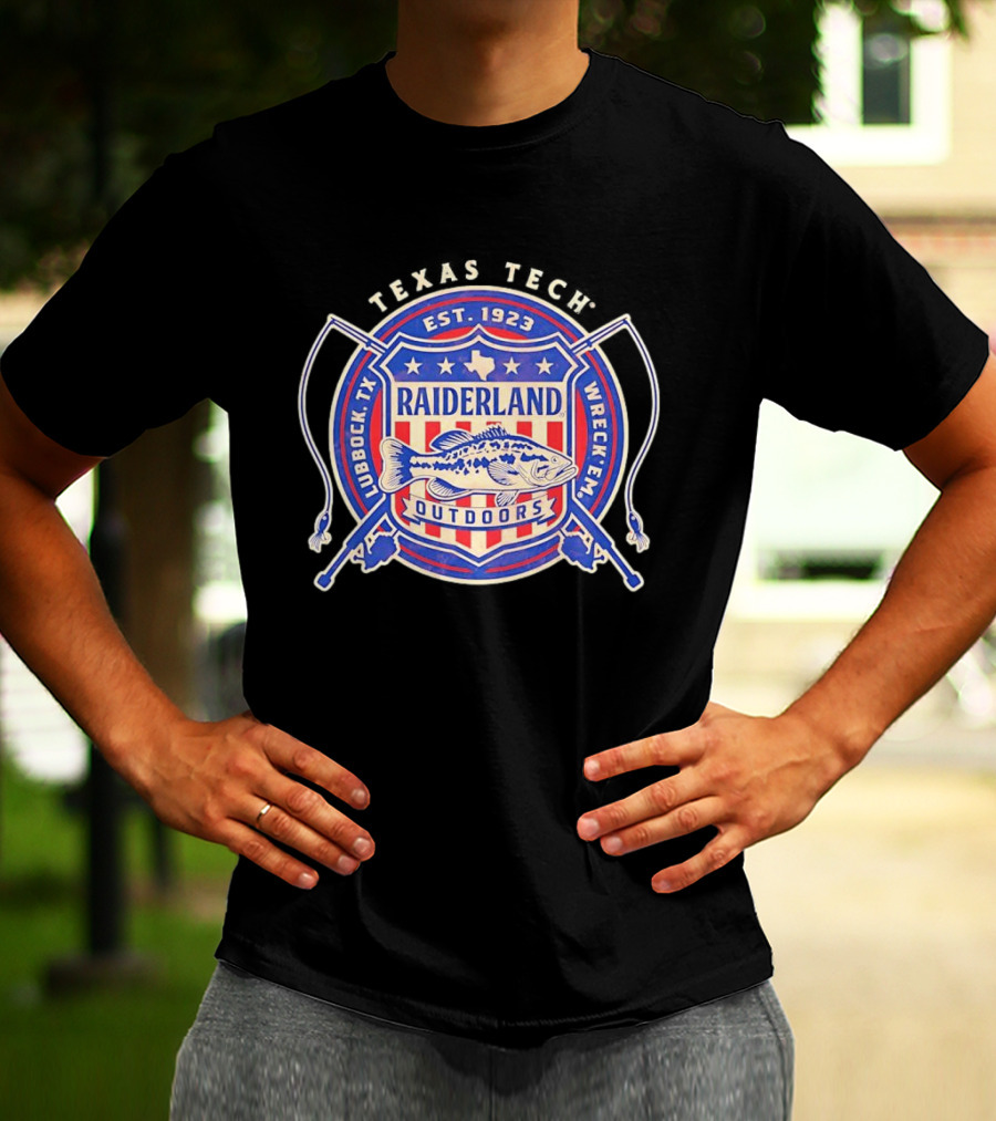 Texas Tech Raiderland Outdoors Est. 1923 Wreck Em Lubbock TX T-Shirt